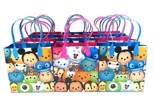 Disney Tsum Tsum kleine wiederverwendbare Party Gastgeschenke Goodie Geschenktüten (12 Beutel) - Bild 1 von 2