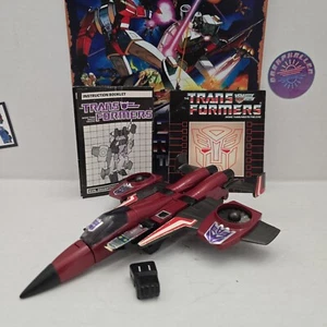 Transformers G1 Vintage Thrust 1985 Decepticon Hasbro - Picture 1 of 2