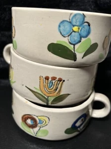 MCM Mod Suppe | Eintopfbecher | SCHÜSSEL ~ 3 STÜCK ~ 12 Unzen ~ Vintage - Bild 1 von 11