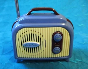 VTG. Mini Retro Blue FM Battery Operated Auto Scan Walgreens Radio #758006 - VGC - Picture 1 of 8