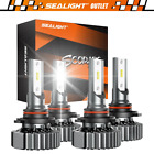 LED Headlight Bulbs Conversion Kit 9005 9006 High Low Beam Bright White Sealight