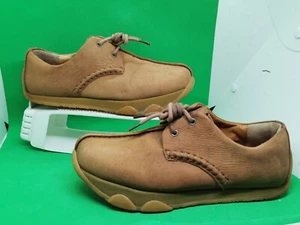 Kalso Earth Balance Womans Shoes Size 9.5/ 7.5 Men's Mocha Leather Lace Up - Picture 1 of 24