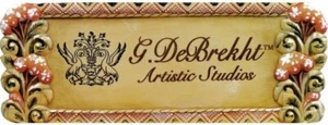 G. DeBREKHT ARTISTIC STUDIOS | DISPLAY SIGN PLAQUE ✪NEW✪ 59099-3 RARE RETIRED US - Picture 1 of 8