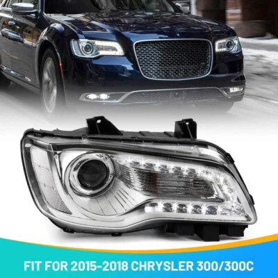 For 2015-2023 Chrysler 300 300C limited Halogen Headlight W/ LED DRL Passenger Foto 1 de 4