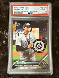 SHOHEI OHTANI MVP WORLD BASEBALL CLASSIC PSA 10 2023 Topps Now #WBC73 - Picture 1 of 2