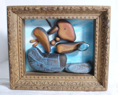 Pablo Picassco - Niña lanzando una caja de sombra de roca arte rupestre por Leean Swanson Foto 1 de 4