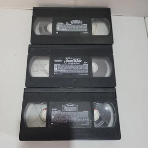 Lot Of 3 Walt Disney Movies VHS No Cases Bambi,  Snow White & Cinderella  - Imagen 1 de 2
