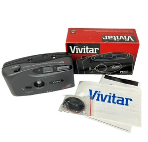 Vivitar PS45P Focus Free Motor Panorama Auto Flash 35mm Film Camera Open Box VTG - Picture 1 of 17