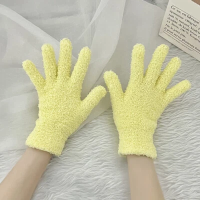 2 pares de guantes de limpieza microfibra coral polar guantes de aseo de coche eliminación de polvo⇓ Foto 1 de 4