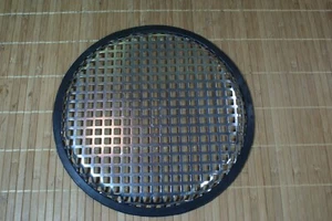 MONACOR STAINLESS STEEL GRILL FOR 10" SUBWOOFER. VERY GOOD CONDITION. - Picture 1 of 2