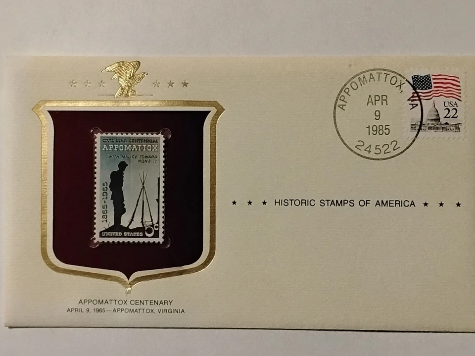 APPOMATTOX HISTORIC STAMP OF AMERICA COVER SCOTT #1182 - Image 1 of 1