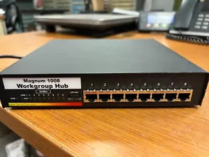 ๐ GARRETT COM MAGNUM 8-PORT WORKGROUP HUB 10 MB/S MODEL 1008 - Picture 1 of 7