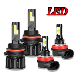 For Suzuki SX4 2007-2013 4x Combo 9007 & H11 LED Headlight Fog Light White Bulbs - Picture 1 of 18