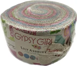 OOP GYPSY GIRL by Lily Ashbury for Moda. Jelly roll 2.5 inch strips - Picture 1 of 2