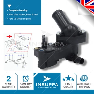 Complete Thermostat Housing Fits Transit Connect Focus C-Max Mondeo Mk4 1.8D - Picture 1 of 12
