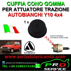 CONO CUFFIA GOMMA x aria POLMONE ATTUATORE TRAZIONE LANCIA Y10 4X4 10603811 4WD - Picture 1 of 1