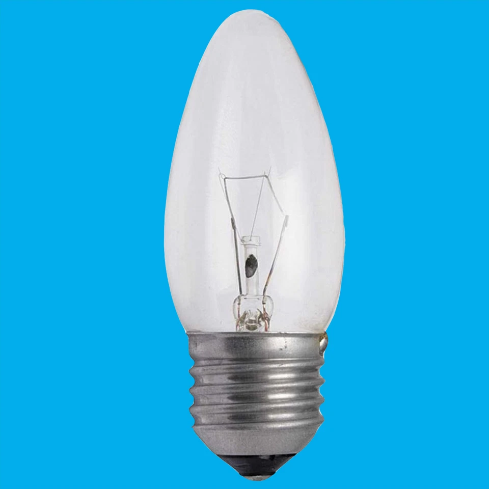 4x 40W Clear Candle Dimmable Incandescent ES E27 Edison Screw Light Bulb Lamp - Image 1 of 1