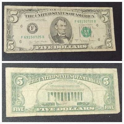 $5 Bills 1977 A - Image 1 of 4