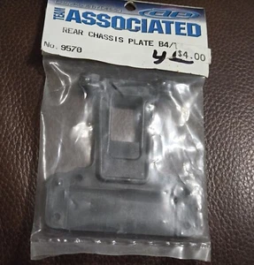 NEW Team Associated Rear Chassis Plate RC10 B4 T4 Black Part Buggy Truck 9570 RC - Picture 1 of 1