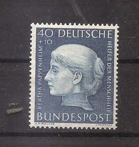 GERMANY Welfare - Bertha Pappenheim 1954 Scott B341 Michel 203 MNH - Picture 1 of 1