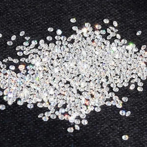 Lote de 90 piezas de diamantes naturales de 1 mm corte redondo certificado DEF color claridad VVS/VS - Imagen 1 de 4