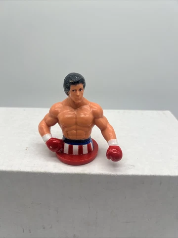 Rare Vintage 1985 Rocky Balboa Figurine Stamp Stamper  Winston Toys Cover