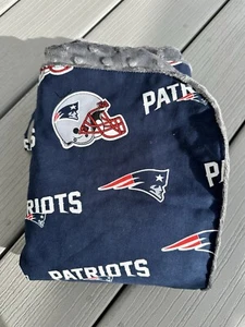 Baby Fanatic NFL New England Patriots Baby Blanket Gray Car Seat Canopy Cover - Picture 1 of 7