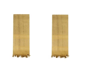 LOT OF 2 - Shemagh Arab Head Scarf 42" x 42" Coyote Tan Military Tactical - Picture 1 of 4