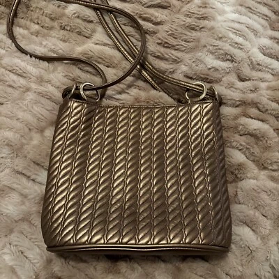 Bolso de Mano Paul Joseph Bandolera de Cuero Genuino para Mujer Color Bronce Doble Asa Foto 1 de 4