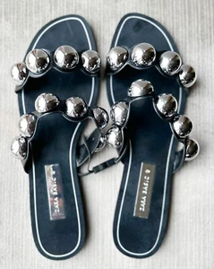 Zara Black Sandals Brand New UK 9 EU 42 - Picture 1 of 6