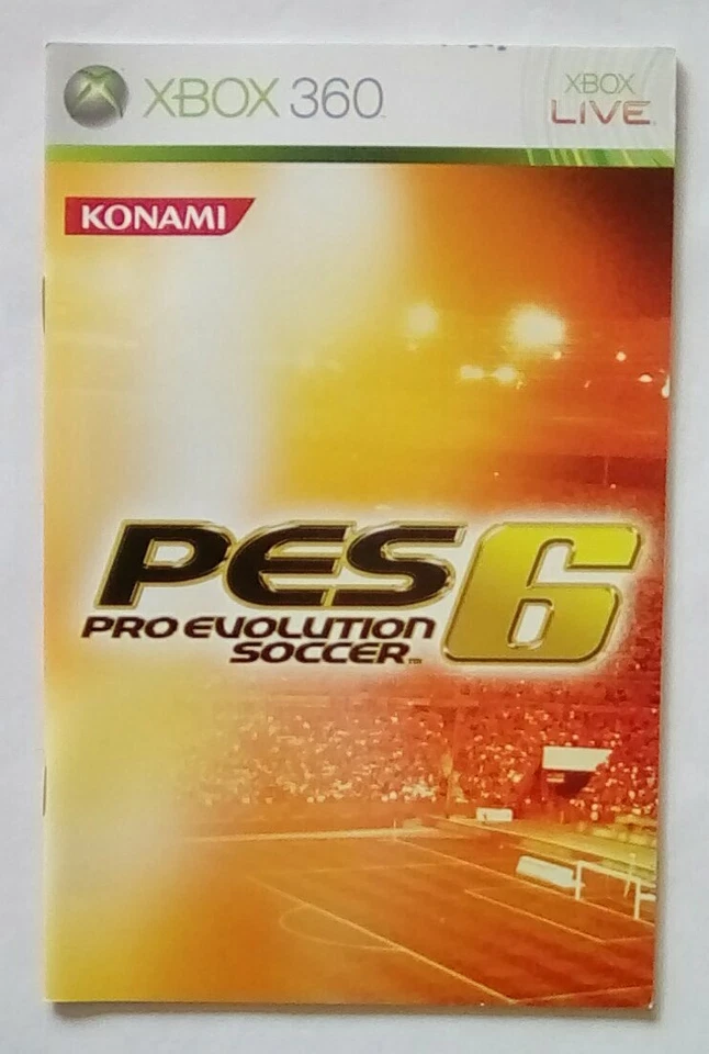 *INSTRUCTIONS ONLY* Pro Evolution Soccer 6 PES Manual Microsoft XBOX 360 - Image 1 of 1
