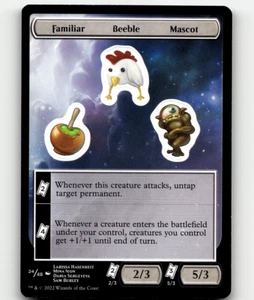 MTG Unfinity Familiar Beeble Mascot #24 Regular Token - Picture 1 of 1