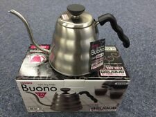 Hario V60 Buono 1.2L Coffee Drip Kettle - Silver (VKB-120HSV) Made In Japan