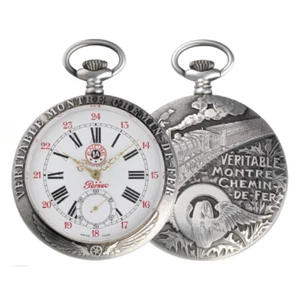 Orologio da Tasca Meccanico Perseo Acciaio Treno veritable ref. 16107 - Imagen 1 de 1