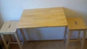 Klapptisch Wand + 2 passende Tresenstühle - Bild 1 von 4