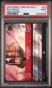 2024 DISNEY LORCANA EN 3 RLS LEGACY ENCHANTED #216 PSA 9 - Picture 1 of 3