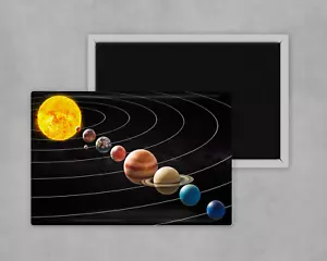 El Sistema Solar - Planetas - Gran Novedad Nevera Imán - 8cm x 5cm Regalo - Imagen 1 de 1