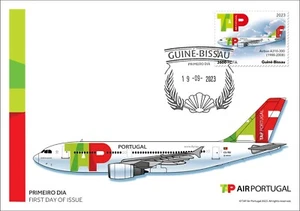 TAP Planes Airbus A310-300 1988-2008 First Day Cover 2023 Guinea-Bissau FDC - Picture 1 of 1