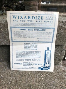 1918 Wizard Gasaver Company Brochure.....Early Automotive - Picture 1 of 3