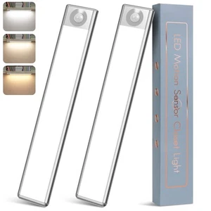 2 Pack Motion Sensor Under Cabinet Lights Wireless, 9.8 Inches Under Counter ... - Picture 1 of 7