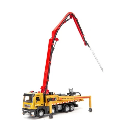 1:50 Concrete Pump Truck Toy Construction Vehicle Model Metal Diecast Toy Car - Image 1 of 4
