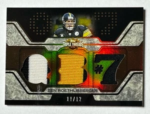 Ben Roethlisberger 2008 Topps Triple Threads 3-cl Relic Jersey card /12 - Picture 1 of 5