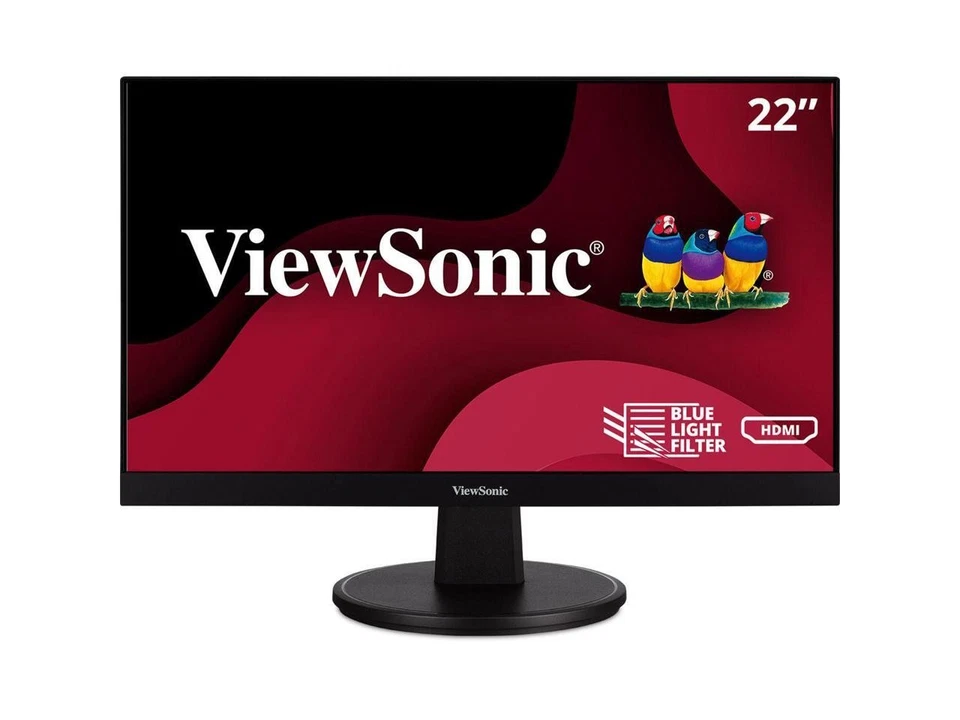 ViewSonic VA2247-MH 22 Inch Full HD 1080p Monitor with Ultra-Thin Bezel, - Image 1 of 4