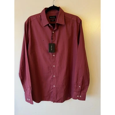 Massimo Dutti Cotton Button Down Long Sleeve Shirt - Image 1 of 4