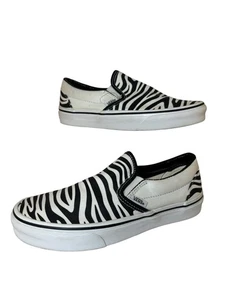 Zapatos sin cordones Vans con patrón de cebra para mujer Reino Unido 4 UE 36,5 EE. UU. 6,5 - Imagen 1 de 9