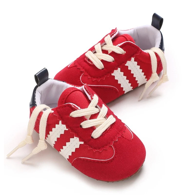 Baby младенца классический холст Baby Shoes мальчика девочки мягкая подошва размер 1 и 3 (0-18 месяцев) - Изображение 1 из 4