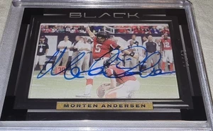 2022 Morten Andersen Panini Black #III-MAN AUTO /50 - 2017 HOF Induction! - Bild 1 von 10