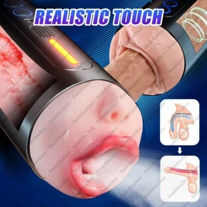HandsFree Male Masturbaters Automatic Cup Blowjob Stroker Men Sex Toy - Picture 1 of 7