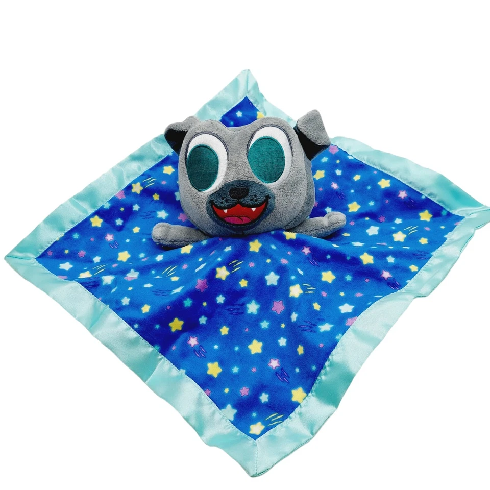 Disney Cachorro Perro Amigos Peluche Rolly Manta de Seguridad Lovey Gris Satinado 11 pulgadas Foto 1 de 4