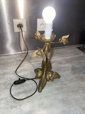 très rare ancienne lampe de chevet createur cuivre métal - Photo 1/4
